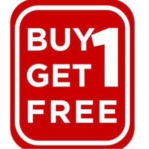 Buy 1 Get 1 Free  Biggest sale ever